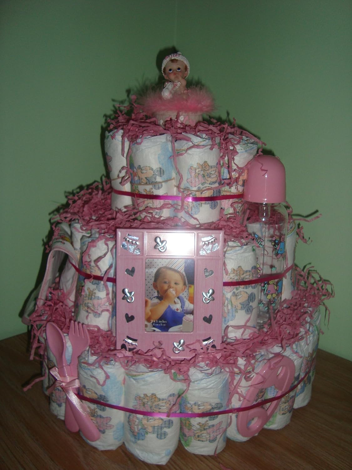 large diaper cake