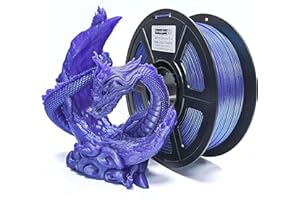 STRONGHERO3D PLA 3D Printer Filament,Galaxy Glitter,Starry Sparkle,Diameter 1.75mm Net Weight 1kg(2.2lbs) (PLA_Mirror Chrome_BluePurple)