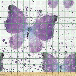 Ambesonne Butterfly Fabric by The Yard, Surreal