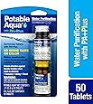 Potable Aqua Water Purification Tablets With PA Plus - Two 50 count Bottles