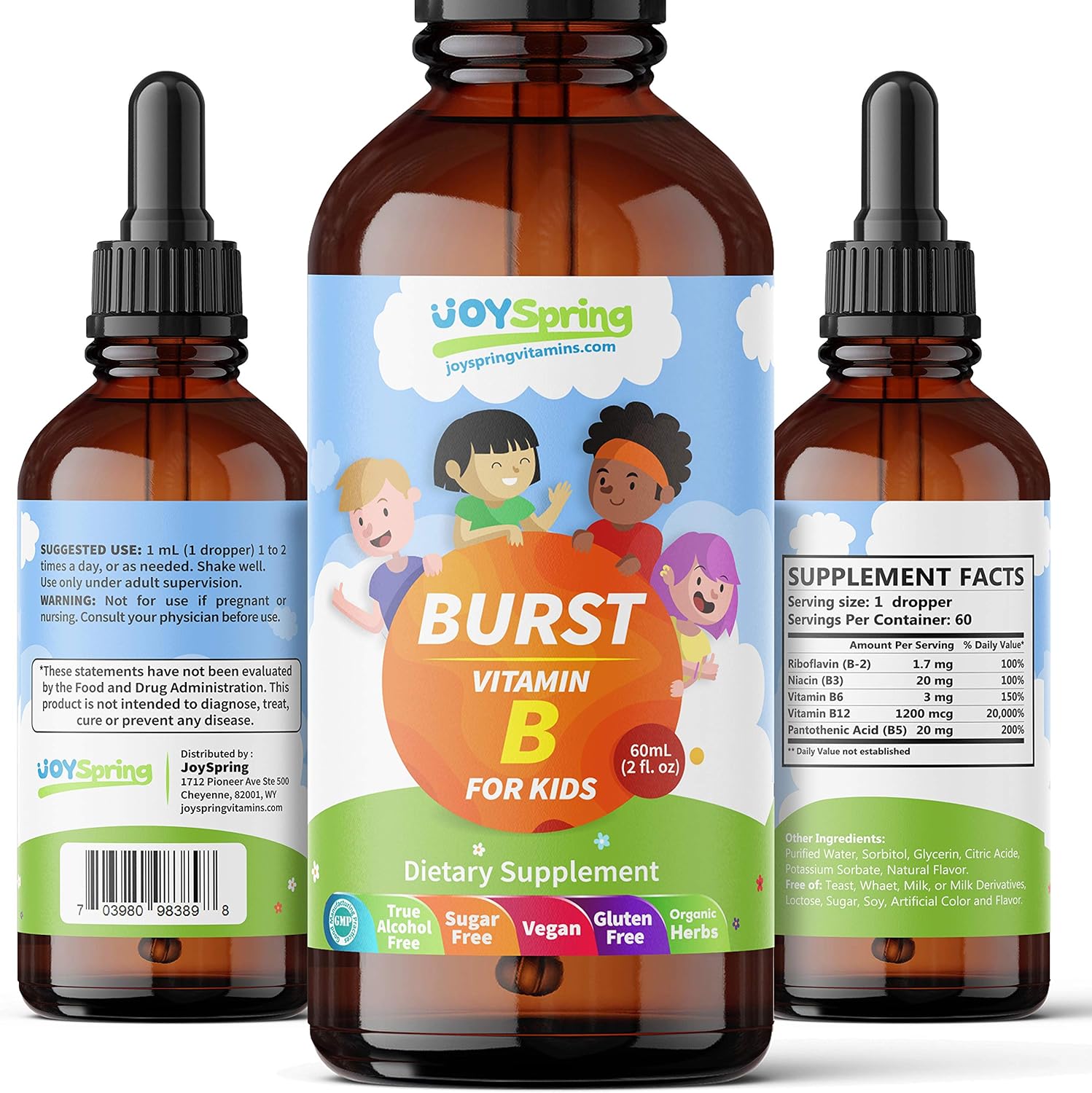 Burst B12 For Kids Tasty Vitamin B Complex For Energy Great Tasting