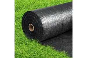 GOTGELIF 4×300FT Heavy Duty Weed Barrier, 3.2oz Premium Garden Weed Barrier Fabric, Ground Cover for Gardening, Farming, Landscape