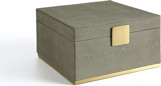 Amazon Com Wv Faux Shagreen Leather Dresser Organizer Night Stand Organizer Storage Box Jewelry Box Desk Organizer For Men S Accessories Women S Cosmetic Tan Color Size 9 8x9 8 Inch Home Kitchen