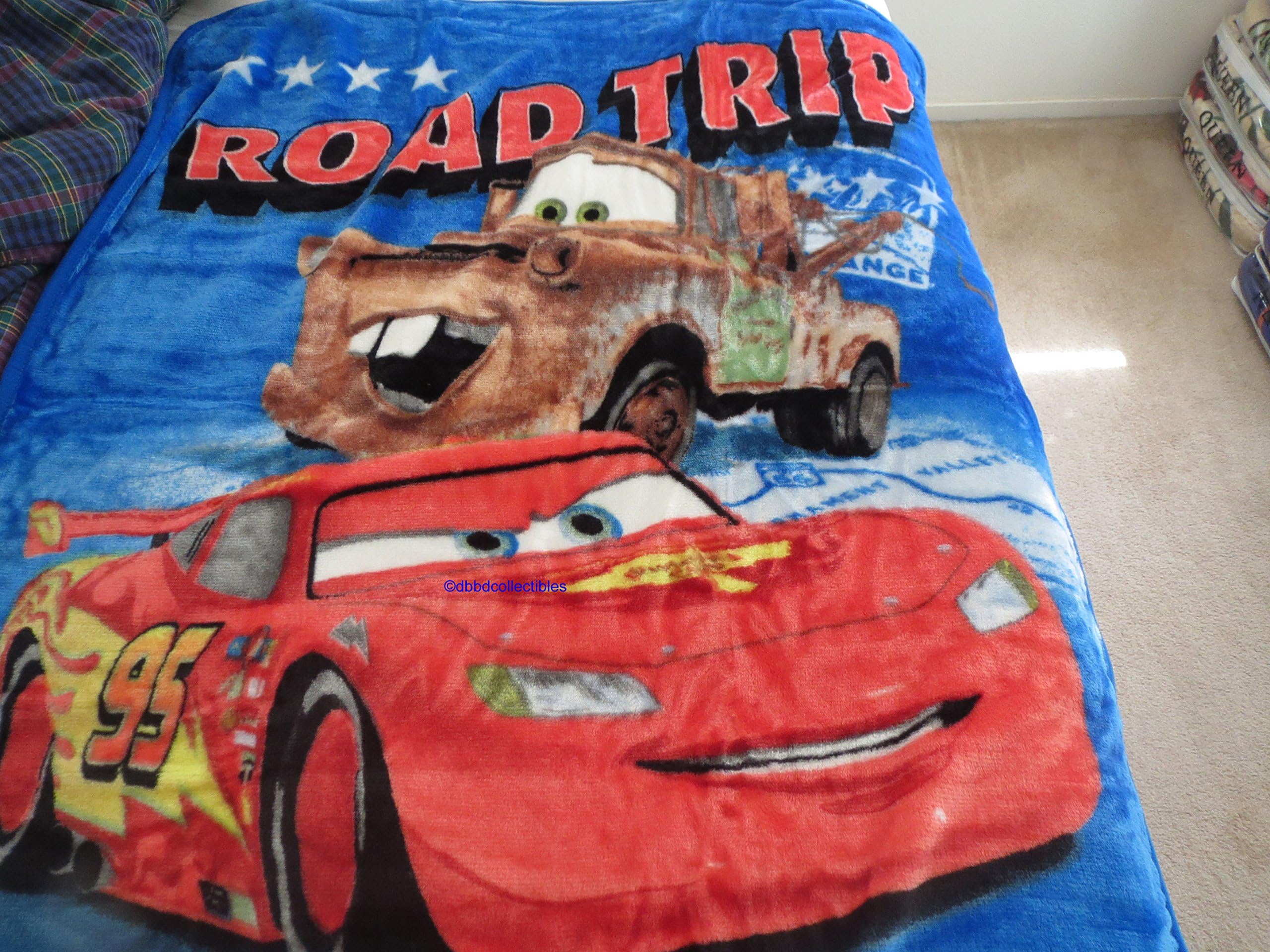 Baby Blankets for Toddler Boy (40"x50") Plush Toddler Blankets--Disney Cars Road Trip