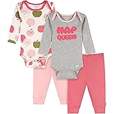 Onesies Brand, Unisex Baby, 4-Piece Bodysuits and Pants