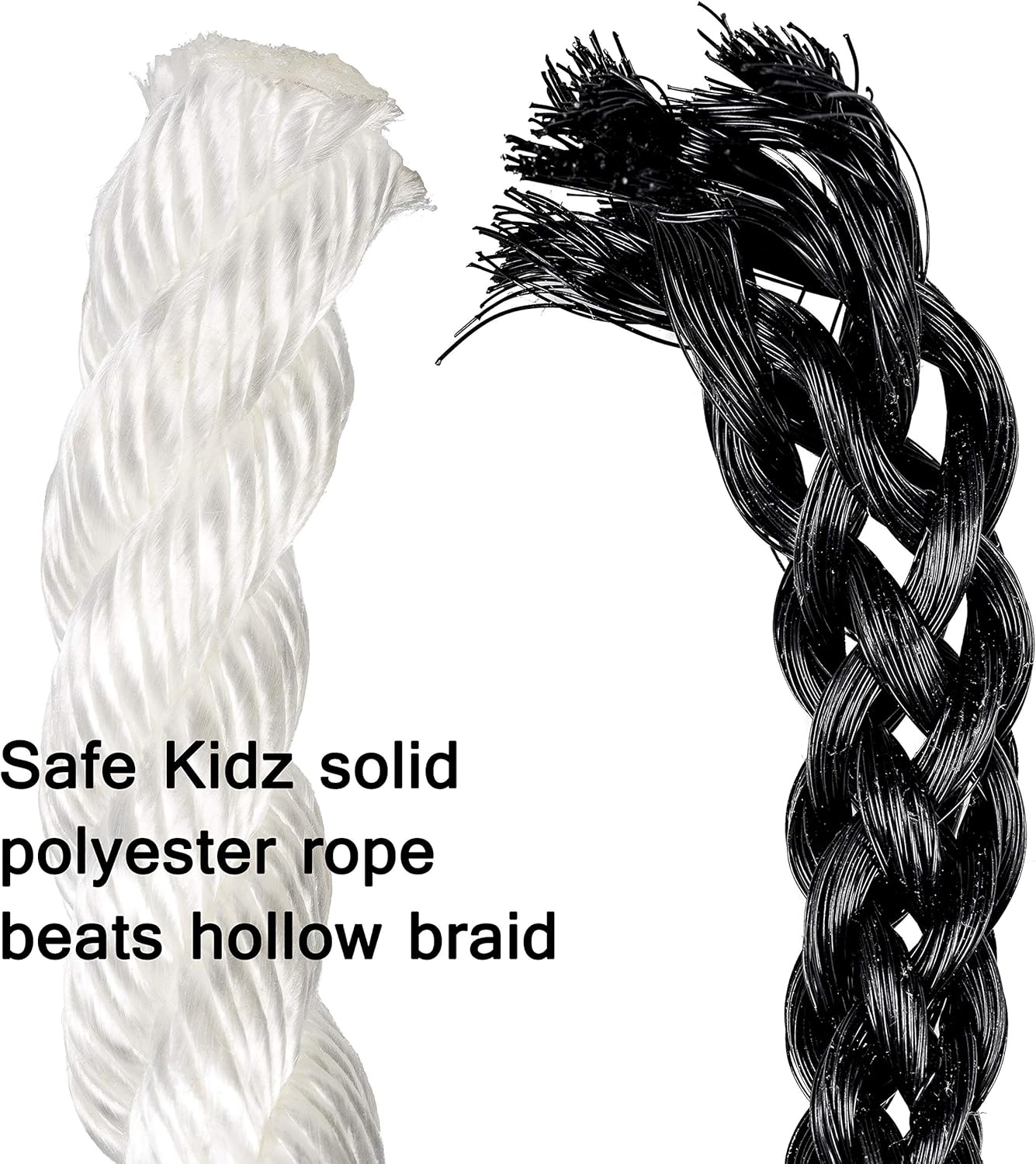 Safe-Kidz Cargo Climbing Net, 100% Polyester Rope Ladder, 96" L x 30" W + Drill Bit & Instructions: Toys & Games