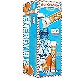 Zipfizz Energy Drink Mix, Electrolyte Hydration Powder with B12 and Multi Vitamin, Orange Cream (20 Pack)