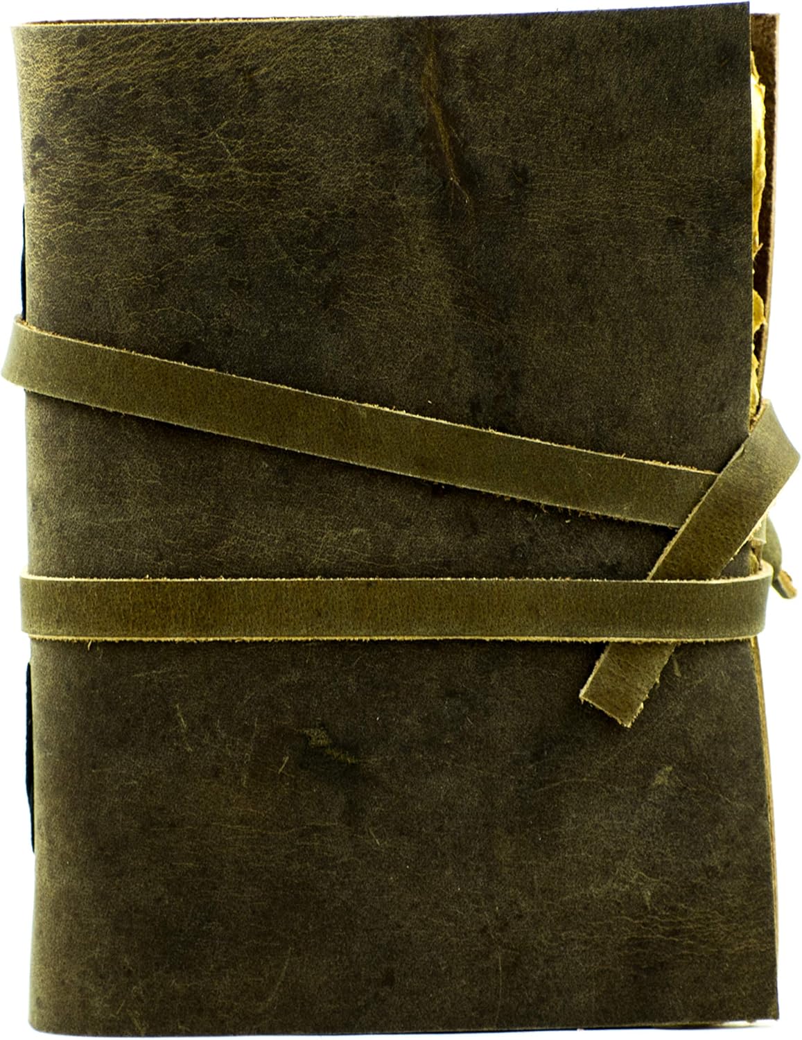 OVERDOSE Deckle Brown Leather Journal
