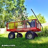 Gorilla Carts Steel Utility Cart 800 lb Capacity Heavy-Duty Red view 6
