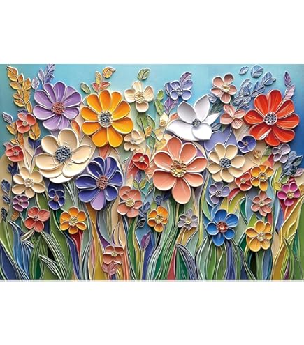 Mosaic Succulent 1000 Piece Puzzle - Stained Glass Cactus Art Jigsaw For Adults, Challenging