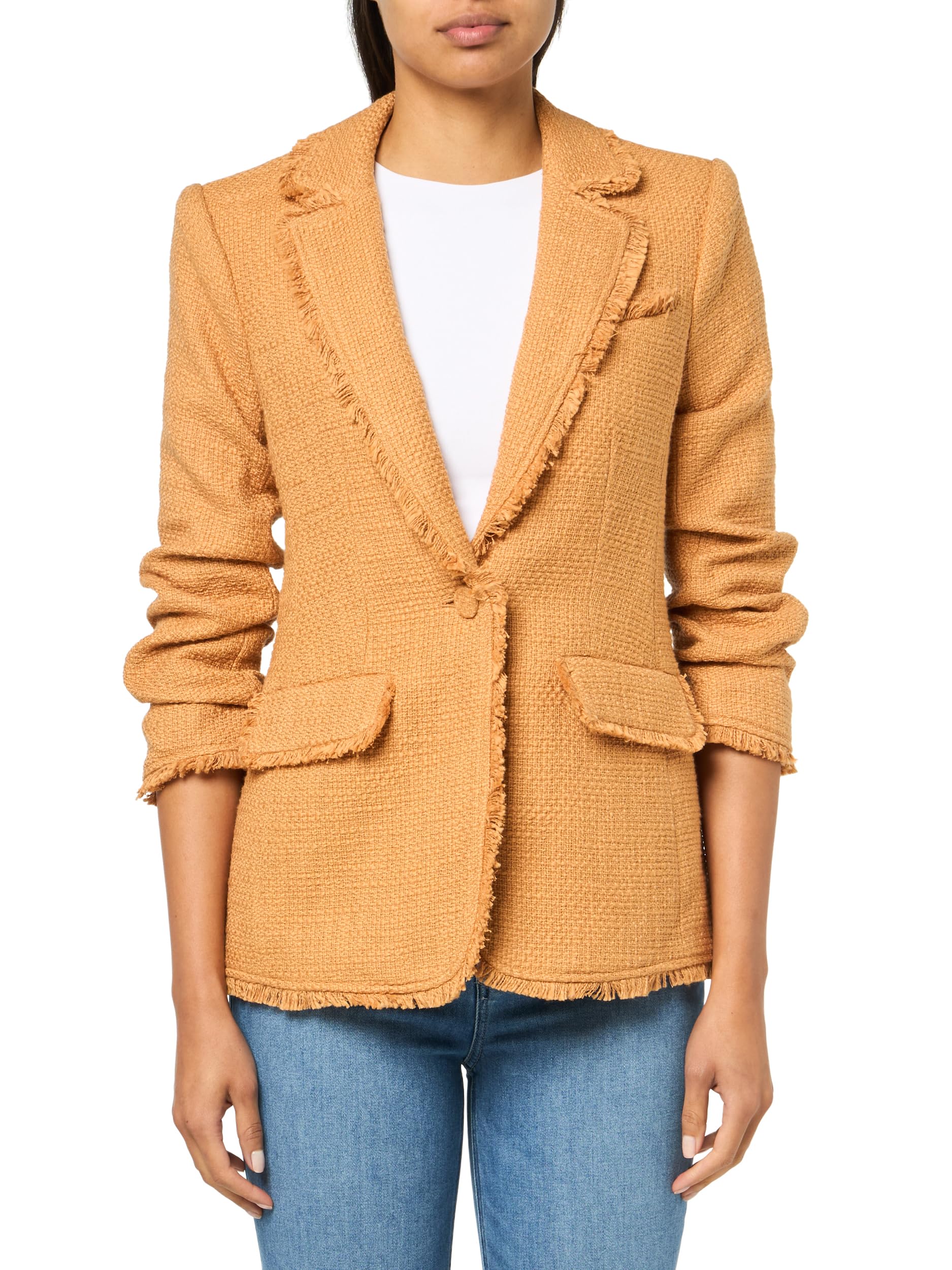Cinq a Sept Women’s Boucle Khloe Blazer, Camel, 00