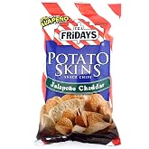 T.G.I. Friday Potato Skins Snack Chips, Jalapeno Cheddar, 4.5 Ounces (Pack of 3)