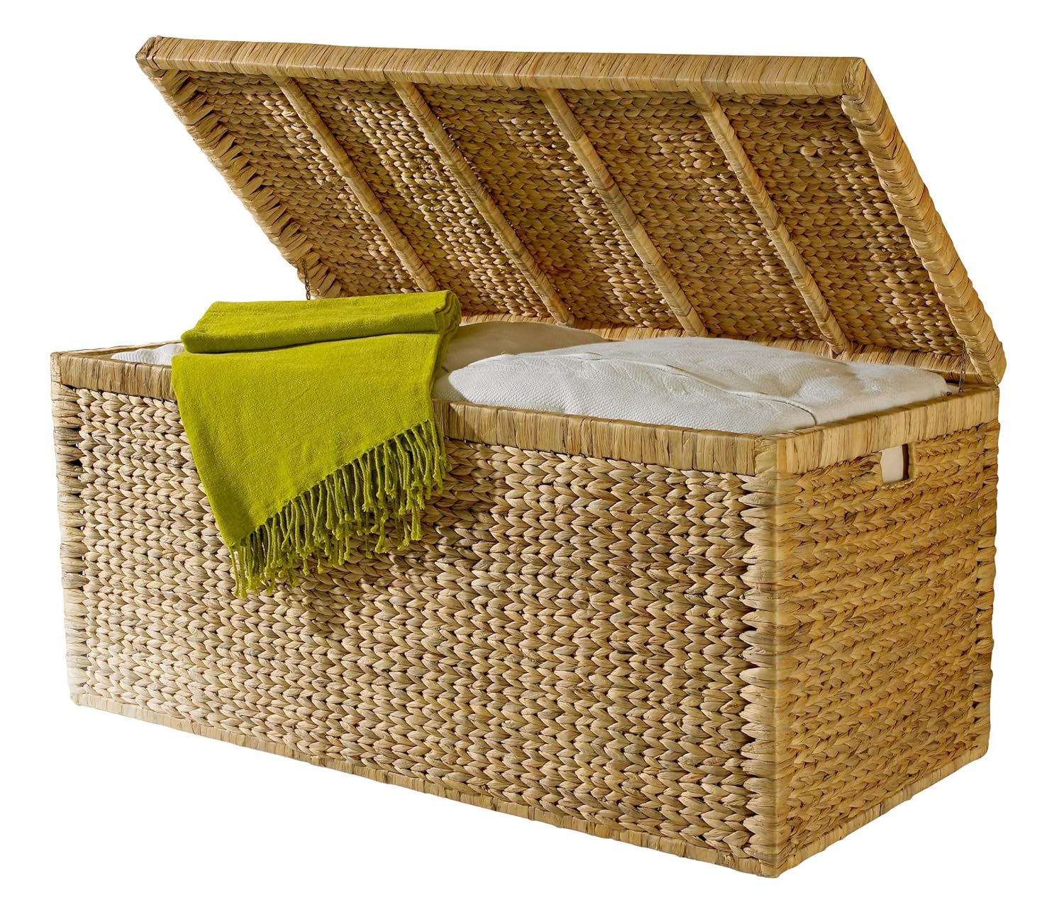 artra design GmbH Geflecht Truhe mit Klappdeckel 95 cm Natur