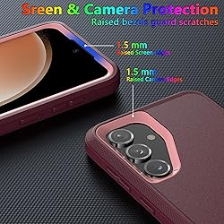MXX Case Compatible with Galaxy S24 Plus, 3-Layer