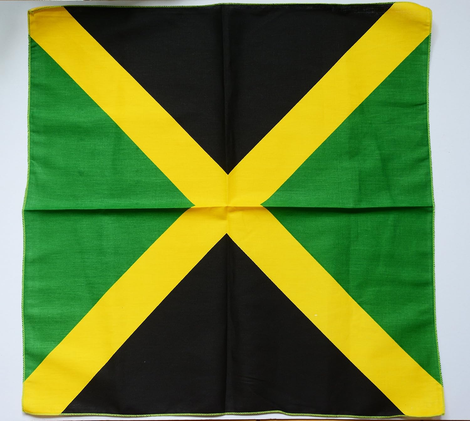 100 cotton bandana JAMAICA FLAG (Our Jamaican Flag Rag is perfect