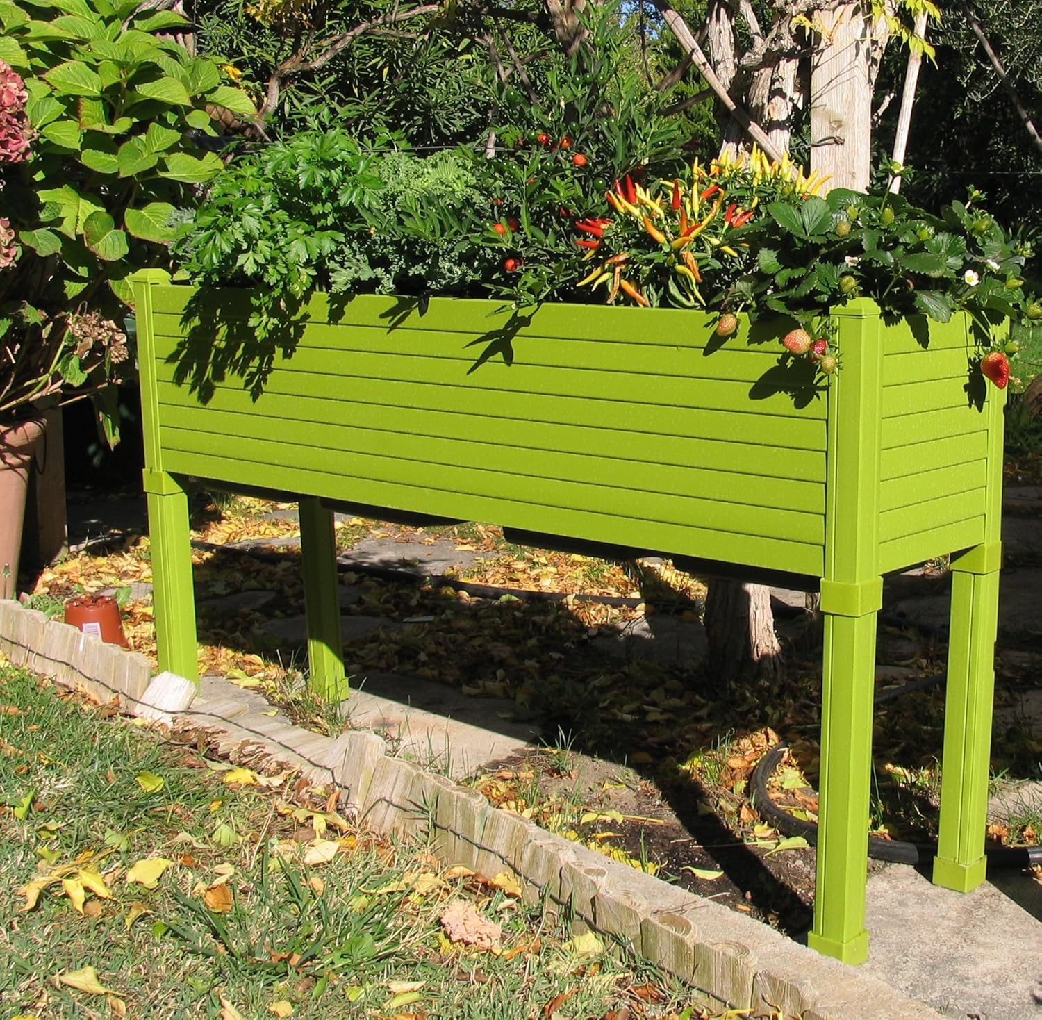 Huerto urbano GREENLAND especial balcón. 120x32x75 cm. Color ...