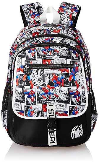 Spiderman Web Slinger School Bag for Children of Age Group 8 +years | Size 19 inch | Material Nylon