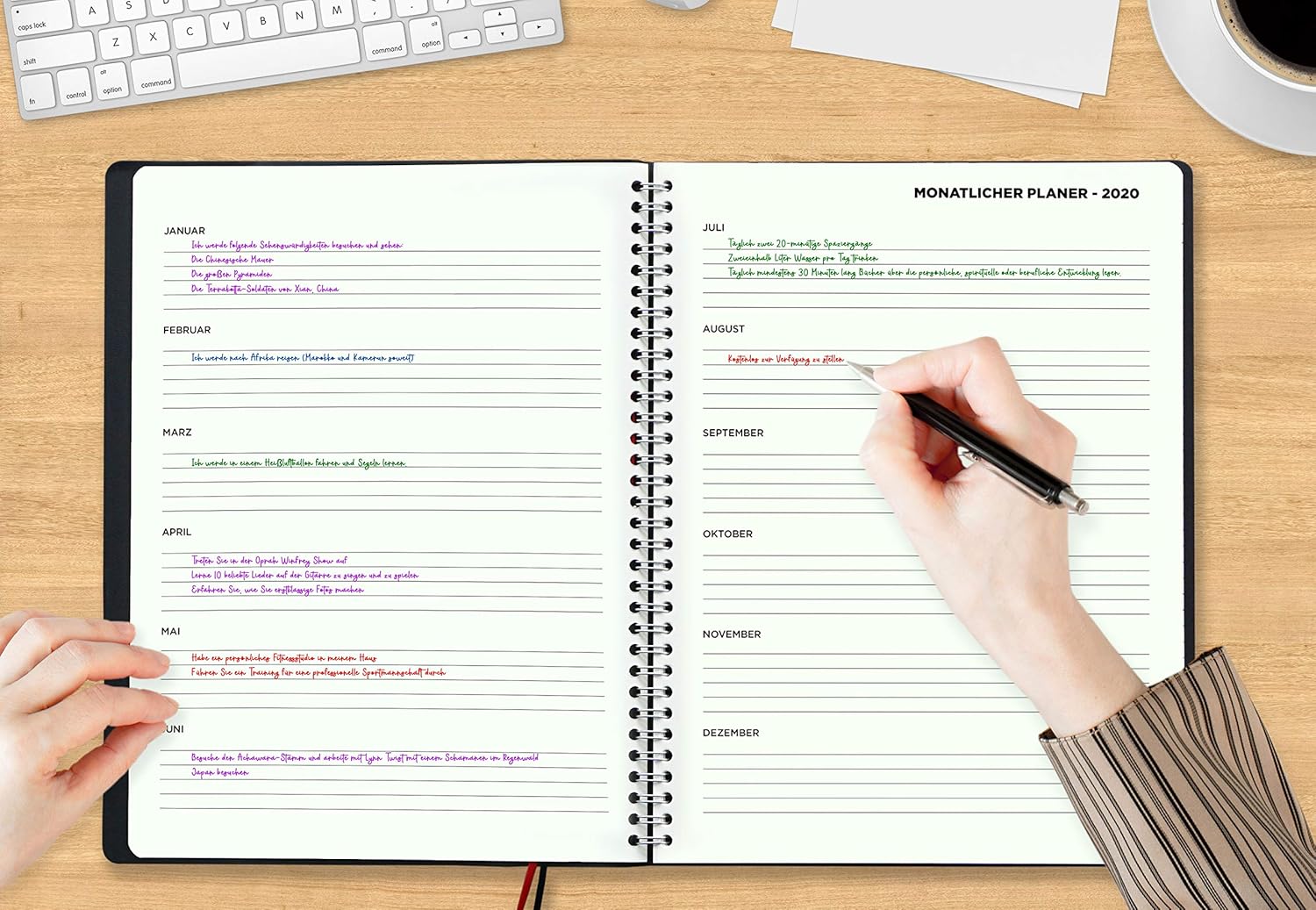 Colortouch Agenda 2026, Calendario A5, Planificador Semanal Con