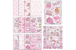 Rngmsi Insert Cardstock for Clear Case - 12Pcs Coquete Bow Cardstock Inserts Compatible with Kindle Paperwhite 11th-12th, 50P