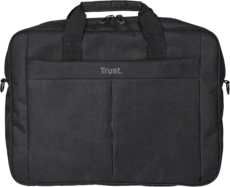Primo Laptoptasche 16 Zoll, Tasche mit Schultergurt, Schwarz