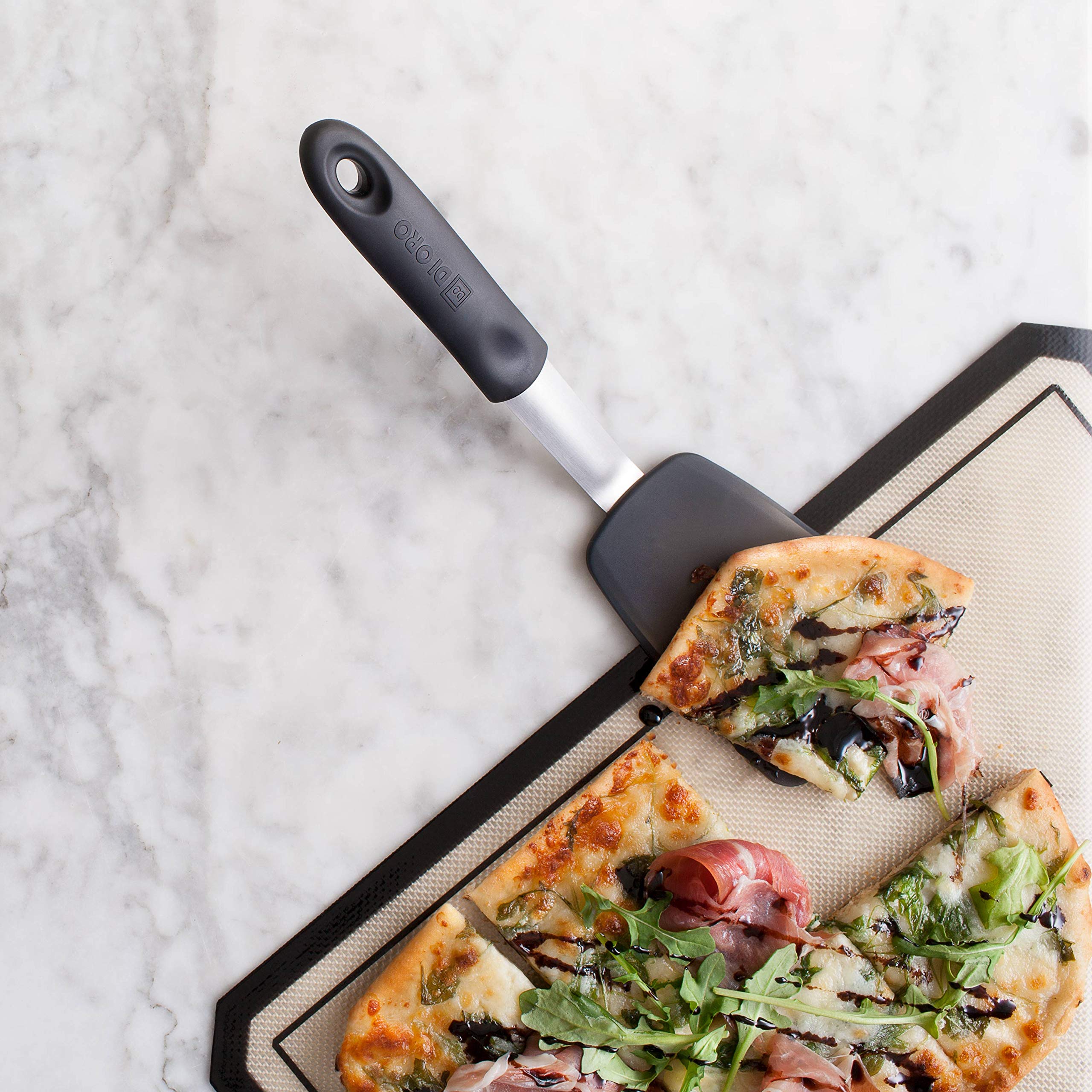 The DI ORO Gold Premium 2Piece Silicone Kitchen Spatula Set 1