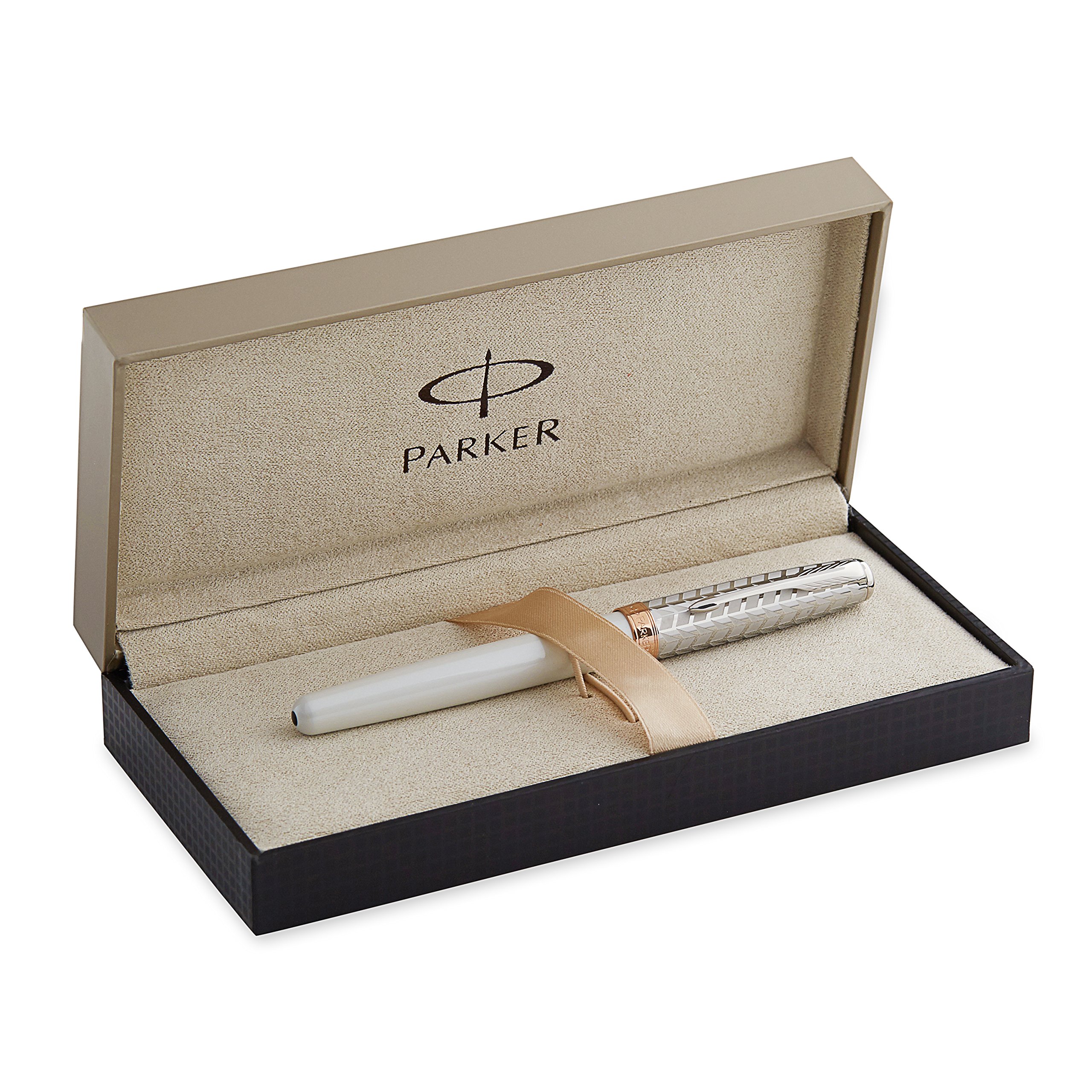 Parker Metal & Pearl, Rollerball Pen with Fine Black refill (S0947330)