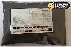 FINALLY HAIR Hair Building Fibers 57 Grams. Highest Grade Refill That You Can Use for Your Bottles From Competitors Like Toppik?, Xfusion?, Miracle Hair? ((Dark Salt & Pepper (Soft Black Salt Highlights))