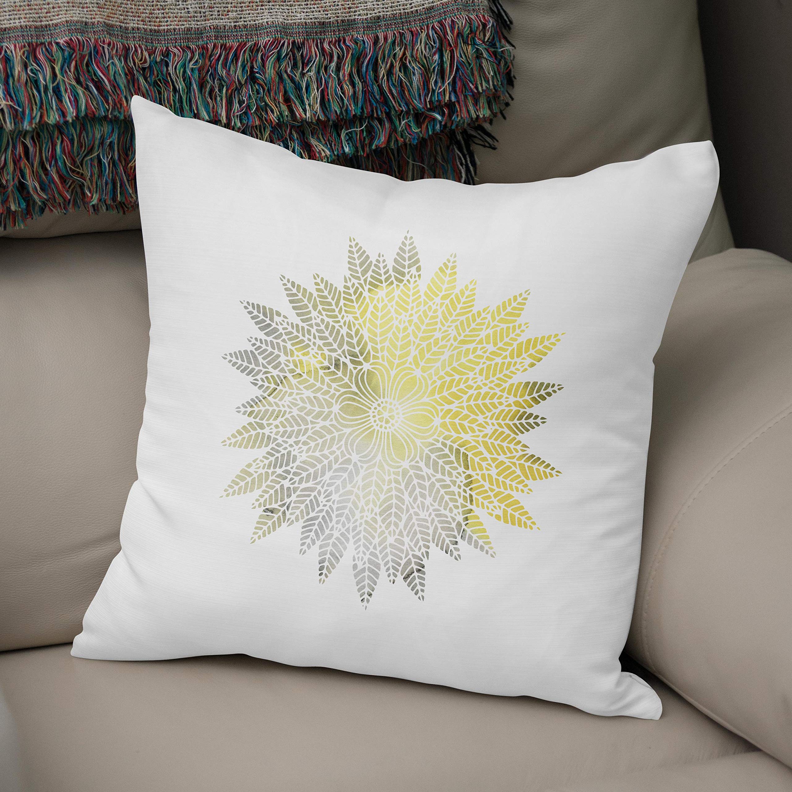 Bonamaison, Decorative Cushion Cover - 50% Cotton 50% Polyester - 43x43cm - Designed and Manufactured in Turkey