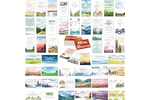Gethelud 100 PCS Bible Verse Cards, 50 Delicate Designs Mini Prayer Cards Water-color Style Motivational Inspirational Quote Cards for Religious Christian Woman