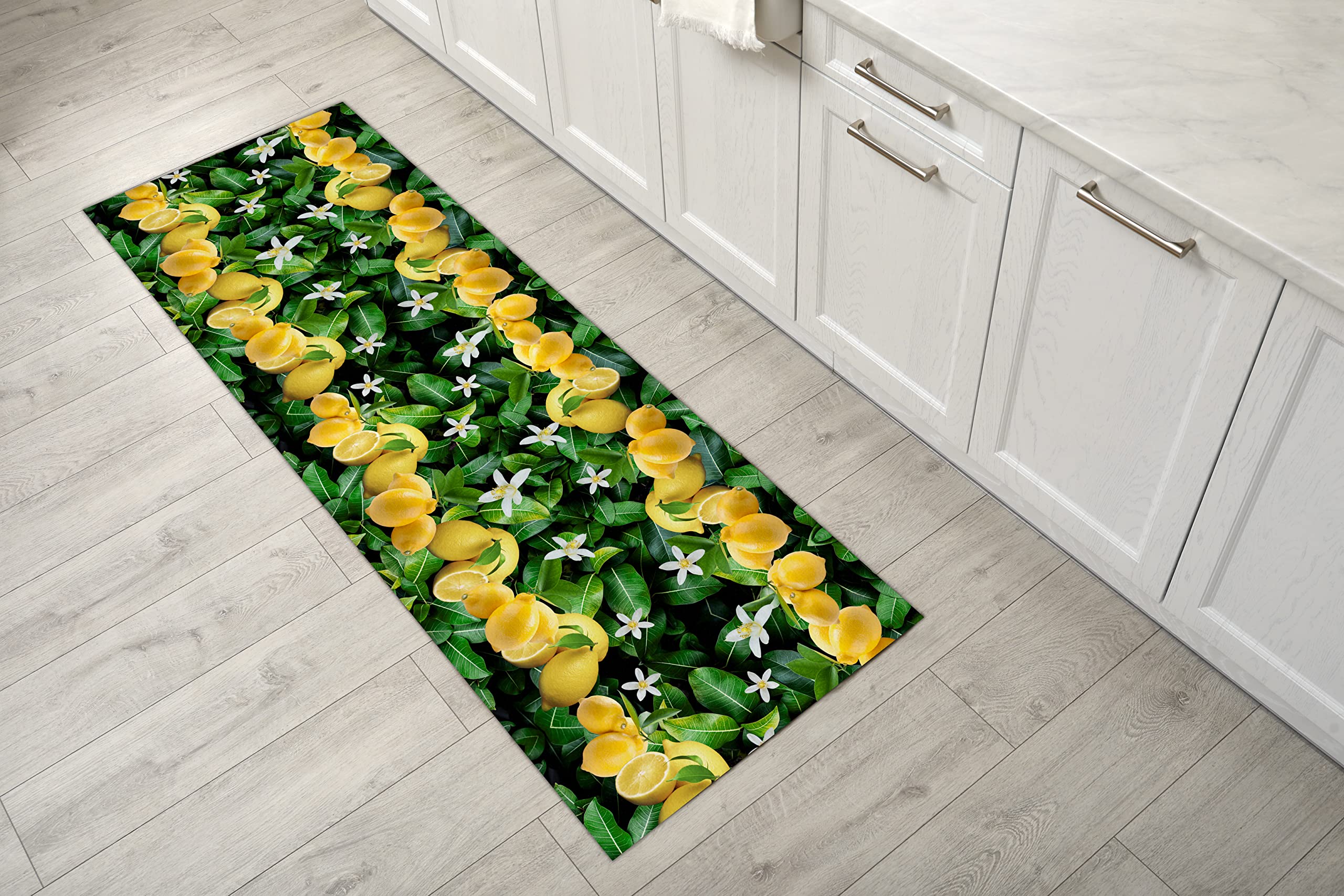 GEMITEX VELVET CARPET, MADE IN ITALY, NON-SLIP DIGITAL PRINT ON SOFT POLYESTER VELVET, 50 x 145 cm DIS. V106