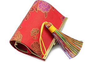 MAKHRY 8pcs 16cm/6.28 inch Cute Chunky Tassels Soft Elegant Handmade Silky Floss Tassels with 2.75 Inch Cord Loop and Chinese Knot for Woman Earrings, Jewelry Making, Souvenir, (Rainbow Colorful)