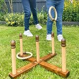 Jaques of London Original Compact Garden Quoits Luxury Set - Family Fun view 5