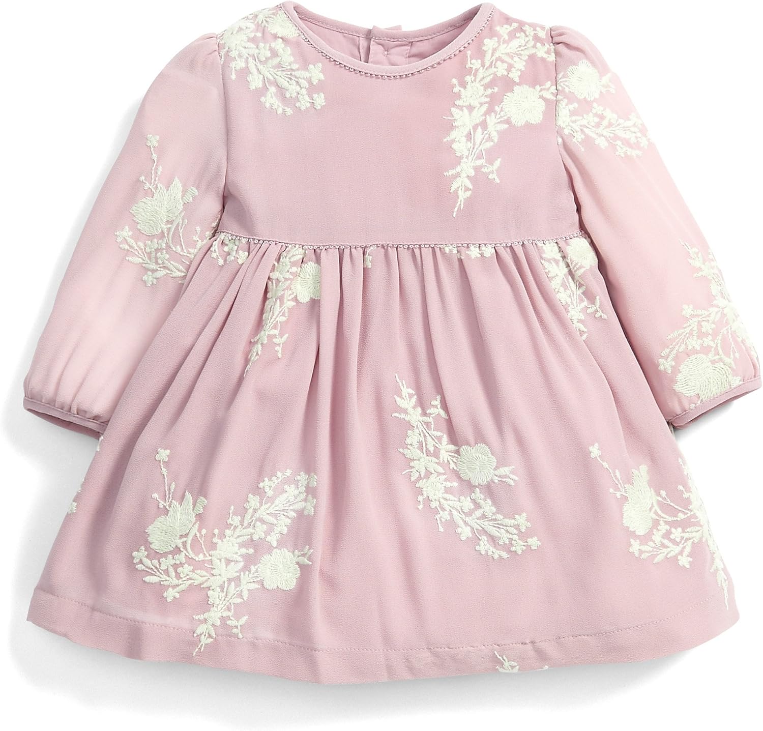 Mamas & Papas Baby Girls' Floral Lace Dress, Pink, 912 Months Amazon