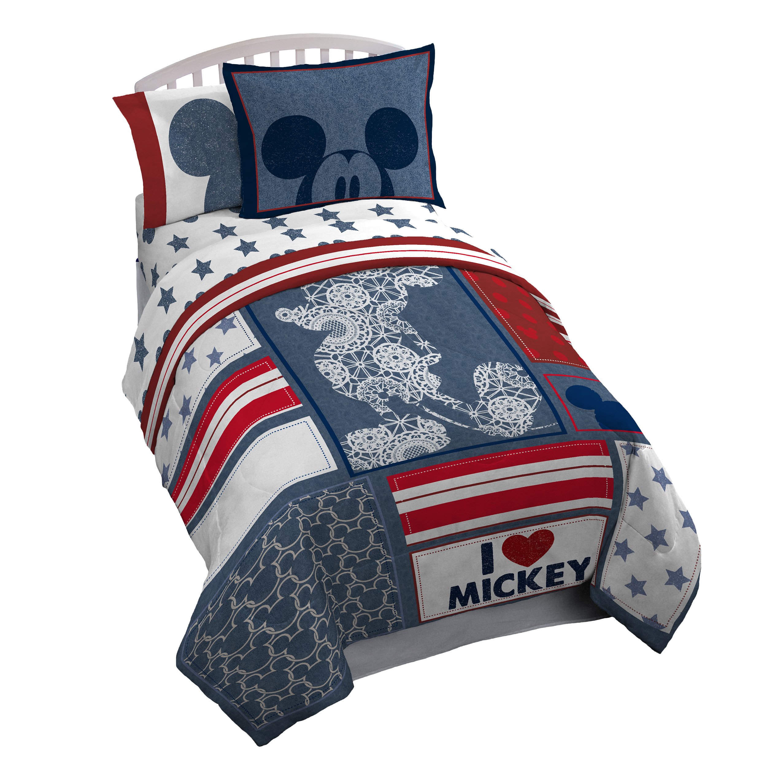 Disney Mickey Mouse Americana 4 Piece Twin Bed In A Bag Twin, eBay