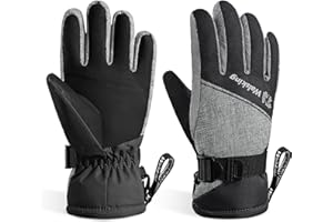 WALSKING Kids Winter Gloves-3M Thinsulate Snow Waterproof Ski Cold Weather Insulated Outdoor Snowboard Gloves for Boys Girls Youth