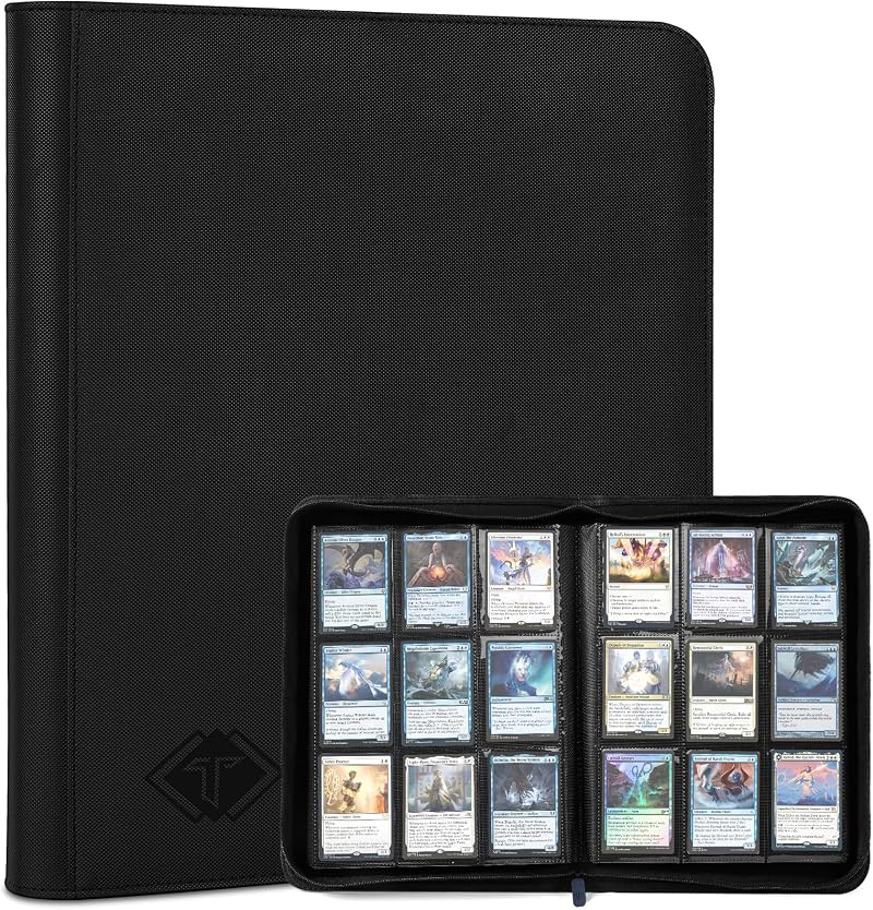 TiopLior Zip MTG Card Binder 432 Pocket 9-Page 2.5 x 3.5 Fits TCG Cards