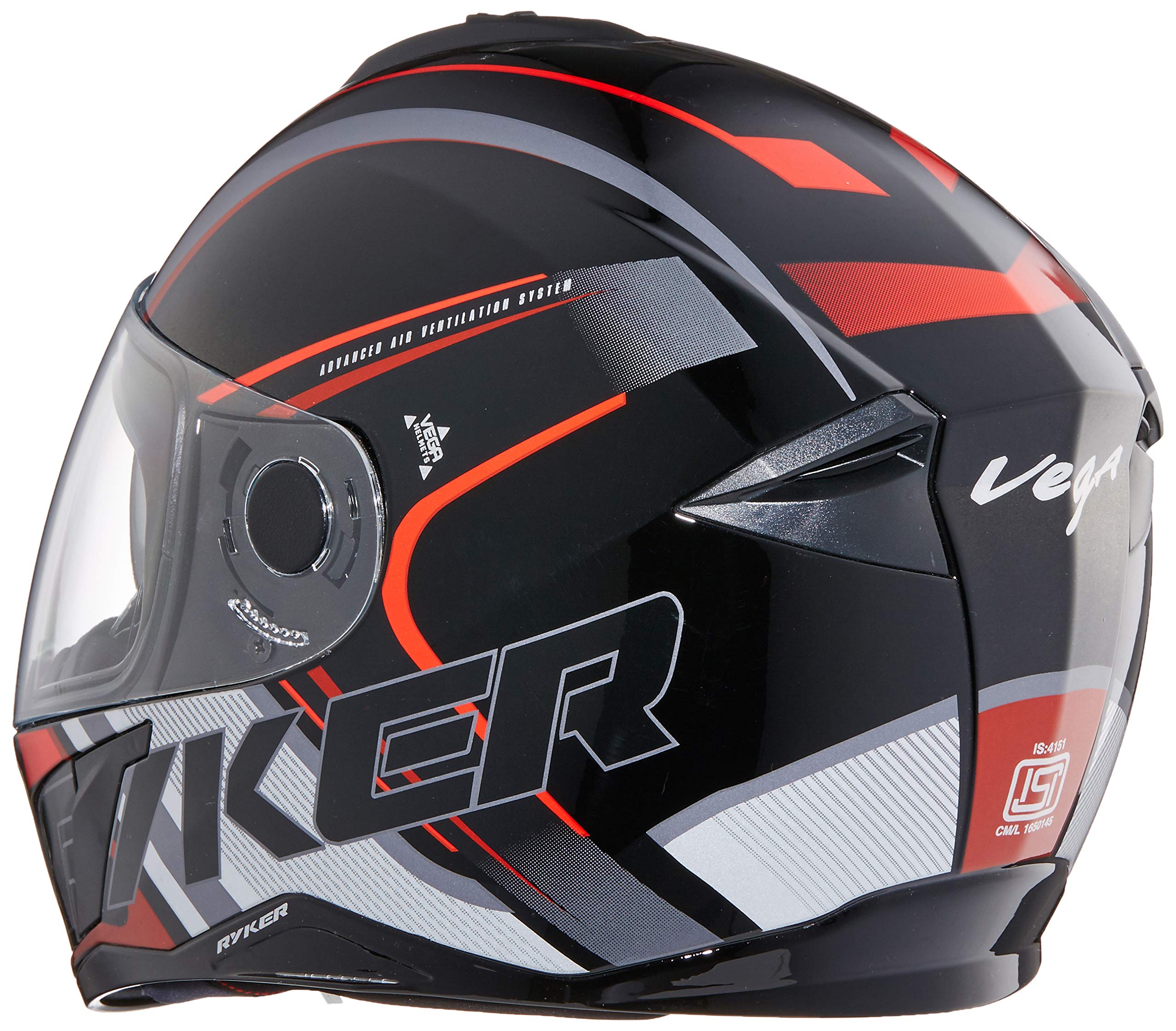 Vega Ryker D/V Track Black Red Helmet, M Buy Online in United Arab Emirates at desertcart.ae