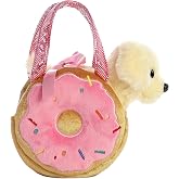Aurora&reg; Fashionable Fancy Pals&trade; Yummy Puppy Stuffed Animal - Plush with Stylish Purse for Dress Up Fun - Perfect for Kids 3+ Years, Costumes, and Birthdays - Multicolor 7 Inches