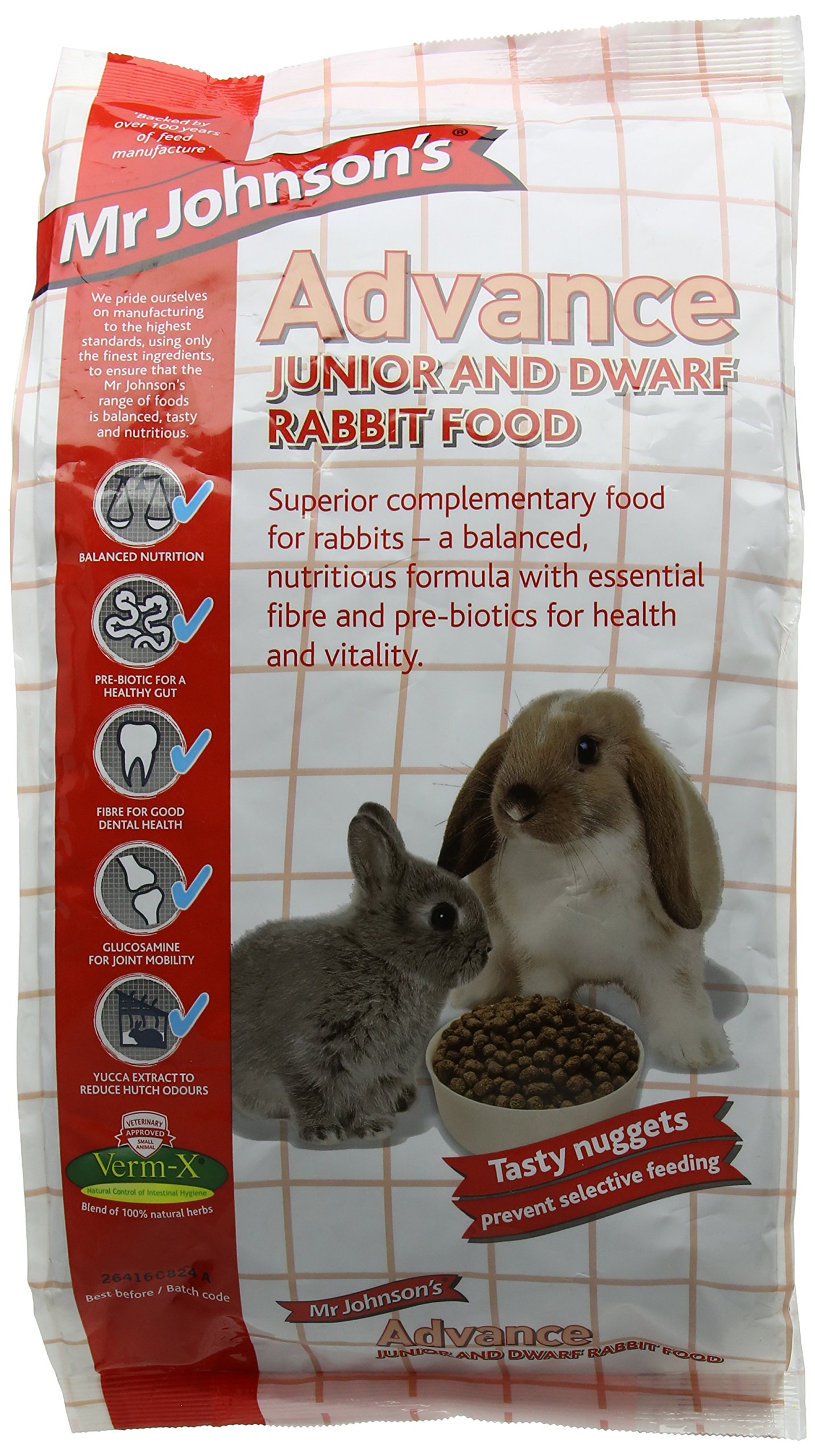 Mr Johnson's Advance Junior and Dwarf Rabbit Food, 1.5 kg