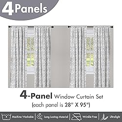 Ambesonne Ethnic Window Curtains Pack of