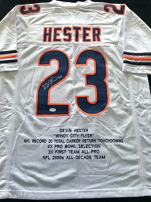devin hester signed jersey