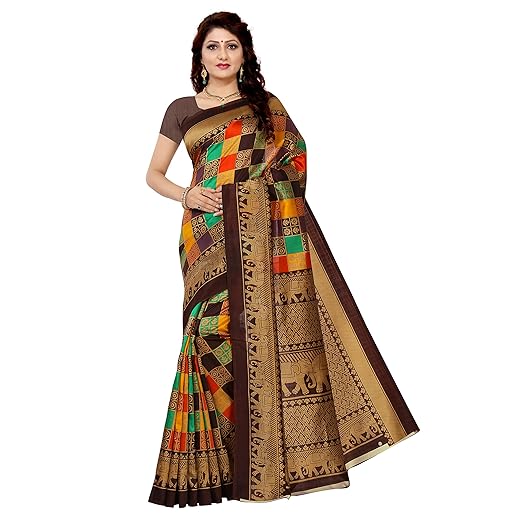 Silk Saree with Blouse Piece (Free Size)