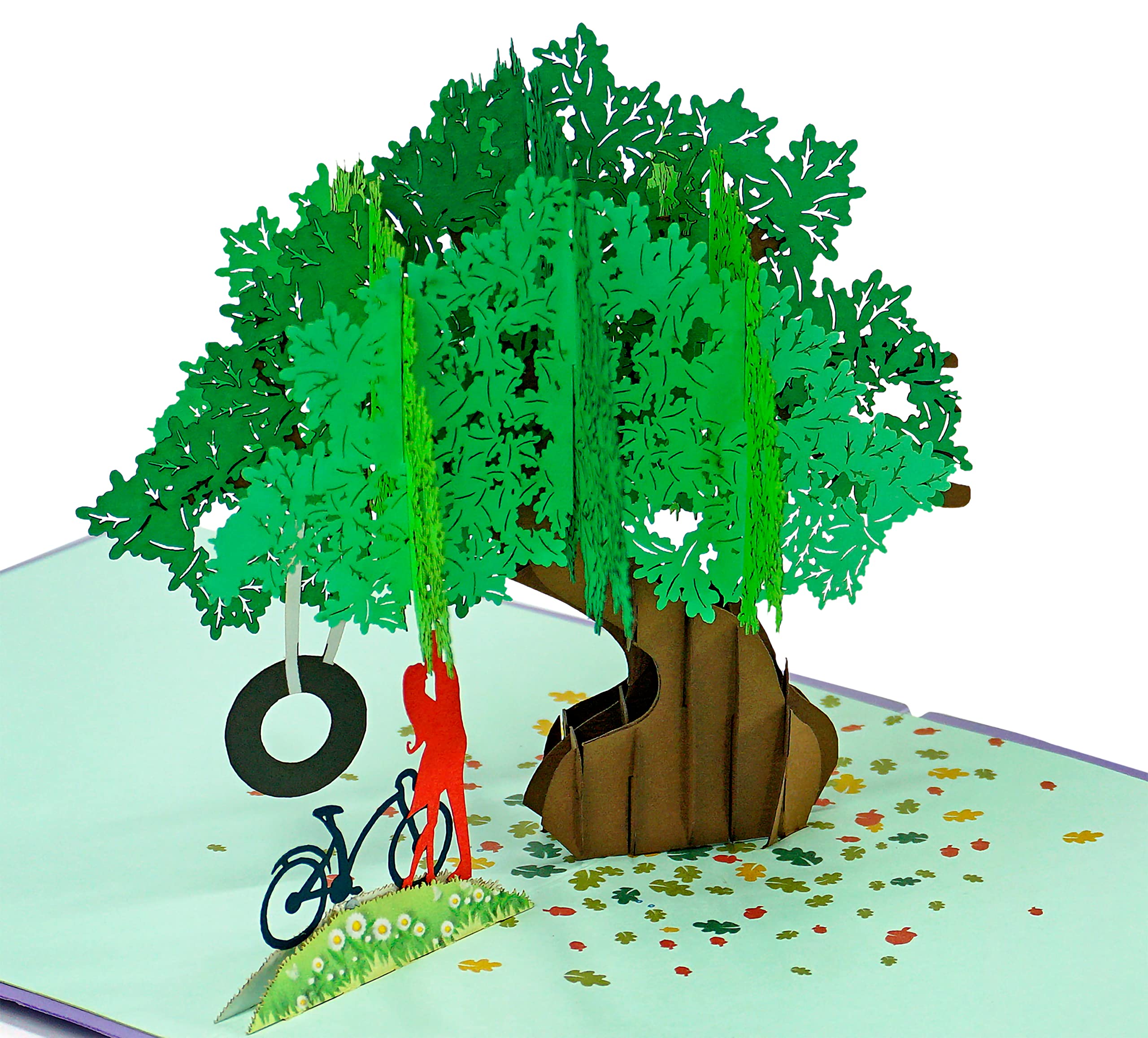 CUTPOPUP Pop Up Anniversary Cards, Valentines Cards, Wedding Anniversary 3D, Husband Valentines Day Card for Him Her Wife Husband Mum Dad Birthday Card Gift(Couple Below Tree) LO095UK