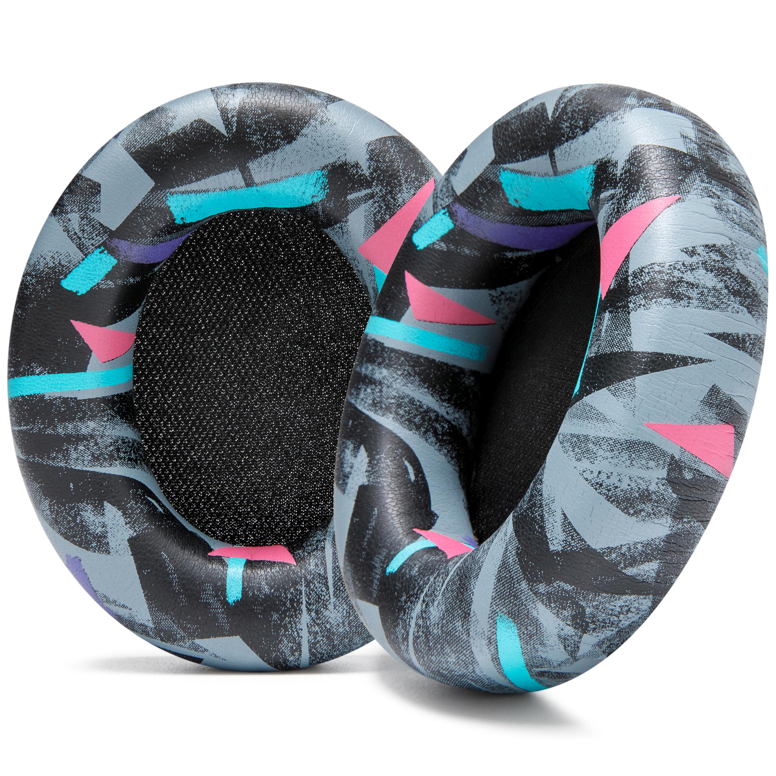 WC PadZ Studio Pro - Extra Thick Earpads for Beats Studio PRO Made by Wicked Cushions | Upgraded PU Leather, Larger Ear Opening, Enhanced Foam | 90's Black