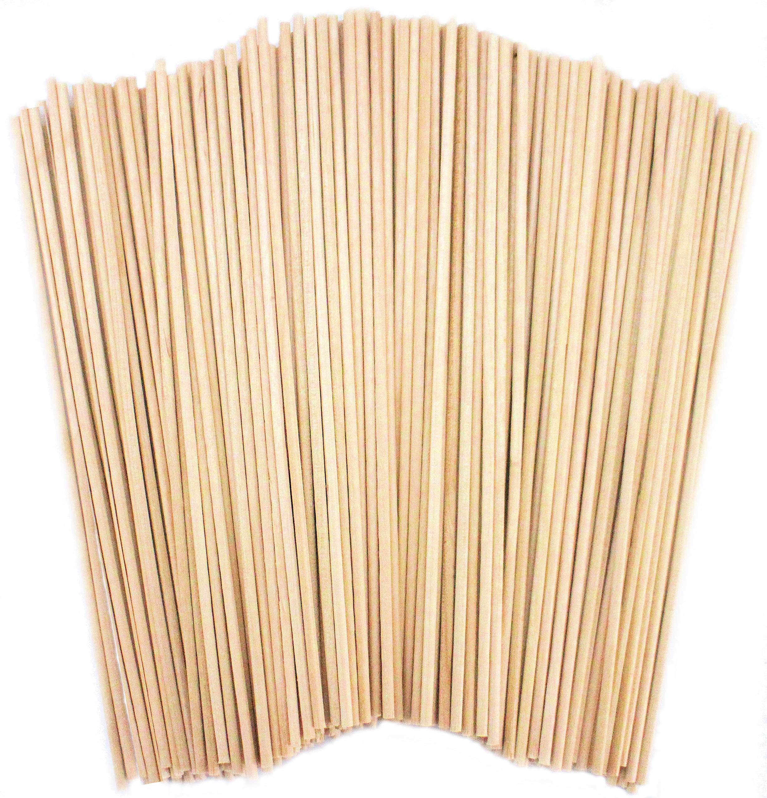 Wooden Dowels 2mm x 148mm - 100 Wooden Sticks for Craft - Dowel Rods Natural Round - Cake Pop Sticks - Dowling Rods for Crafting - Model Making