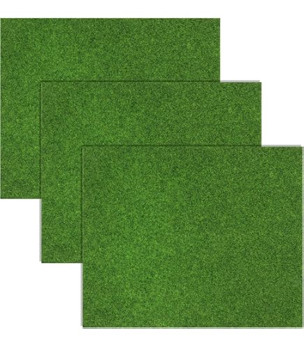 Melody Jane Puppenhaus Gras Scatter 6s - Grobes Mittelgrün, Für Miniaturgärten & Dioramen Im Maßstab 1:12
