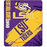 Northwest NCAA LSU Tigers Unisex-Adult Fleece Throw Blanket, 50" x 60", Painted