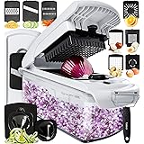 Fullstar Vegetable Chopper Dicer Mandoline Slicer - Food Chopper Vegetable Spiralizer Vegetable Slicer - Onion Chopper Salad 