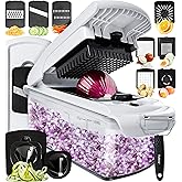 Fullstar Vegetable Chopper, Cheese Slicer, Food Chopper, Veggie Chopper, Onion Chopper, Vegetable Chopper with Container, Man