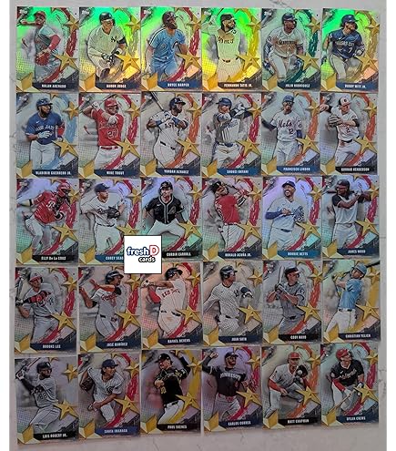 Amazon.com: 2023 Topps Series 1 - STARS OF MLB - COMPLETE SET OF